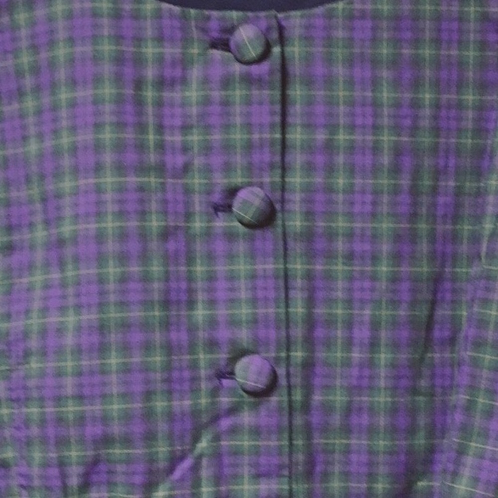 SOLD POLO RALPH LAUREN Girls’ Plaid Purple/Green Dress - Picture 7 of 10